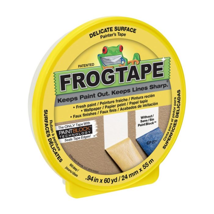 .94" x 60 Yds Shurtape 105550 Yellow FrogTape Delicate Surface Painter's Masking Tape