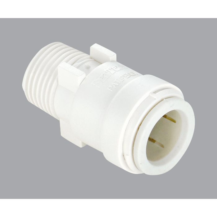 Watts 3/8 In. CTS x 3/8 In. MPT Quick Connect Plastic Connector