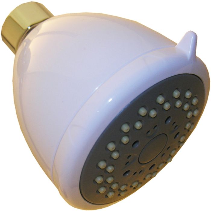 Lasco 3-Spray 1.8 GPM Fixed Shower Head, White