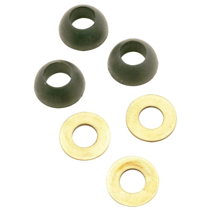 Do it 3/8 In. Black Cone Faucet Washer (6 Ct.)