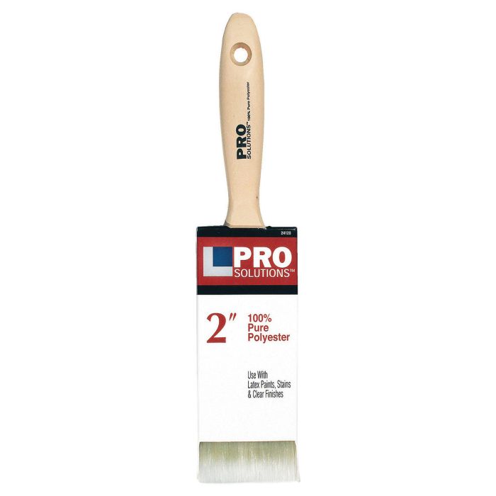 2" Pro Solutions 24120 Polyester Paint Brush, Beavertail Handle