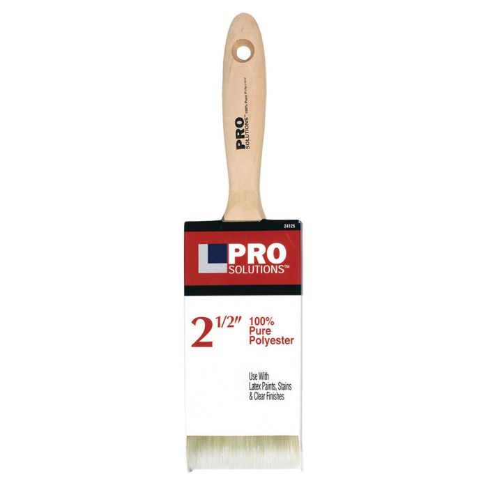 2-1/2" Pro Solutions 24125 Polyester Paint Brush, Beavertail Handle