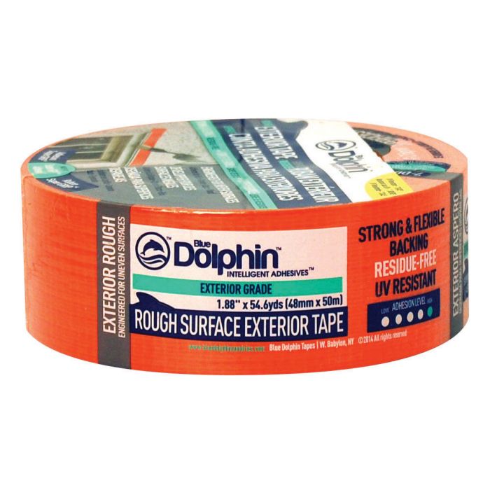 1.88" x 60 Yds Linzer TP EXT R 0200 Blue Dolphin Rough Surface Exterior Tape