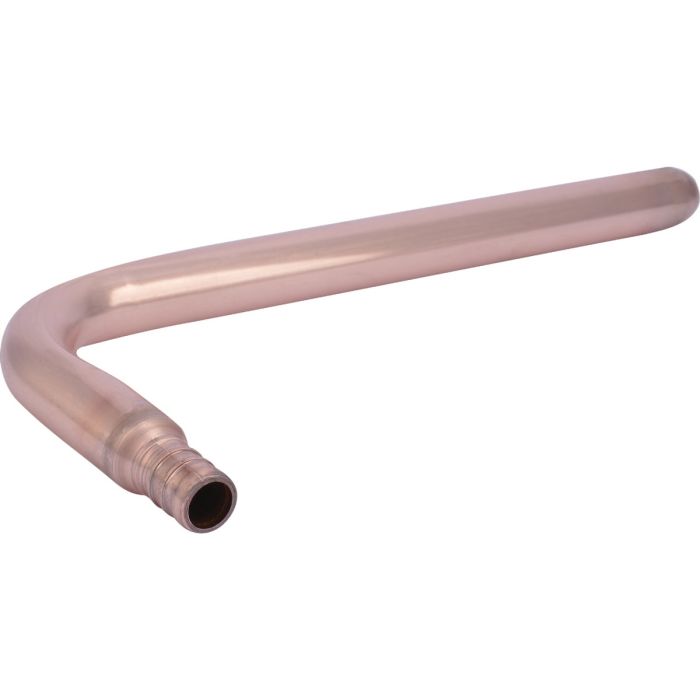 SharkBite 1/2 In. Barb x 4 In. x 8 In. 90 Deg. Copper Stub-Out PEX Elbow (1/4 Bend)