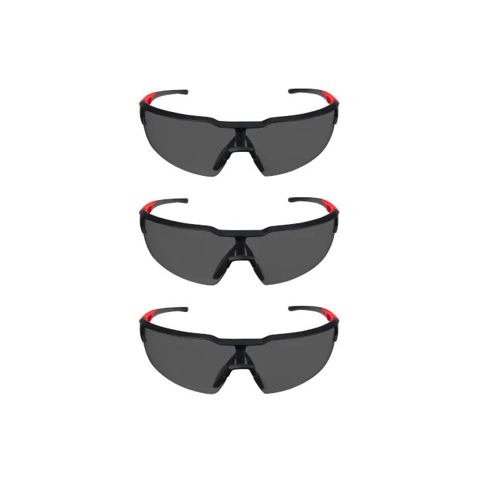 Image of Milwaukee 3 Pack Safety Glasses - Anti-Scratch Lenses - Tinted 