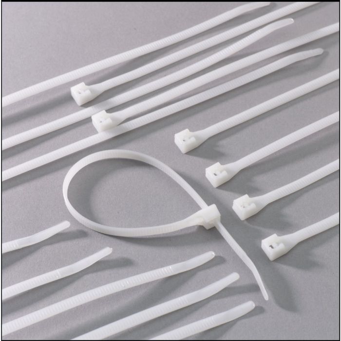 8" White Cable Ties  20pk.