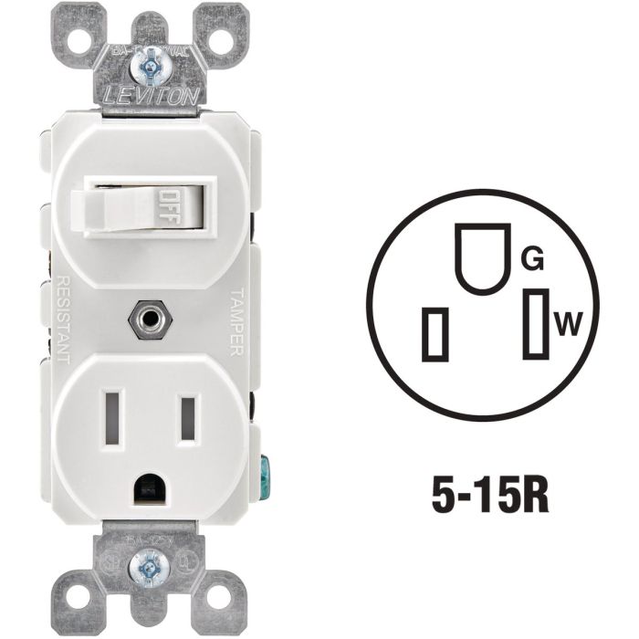 15a Switch & Outlet Wht