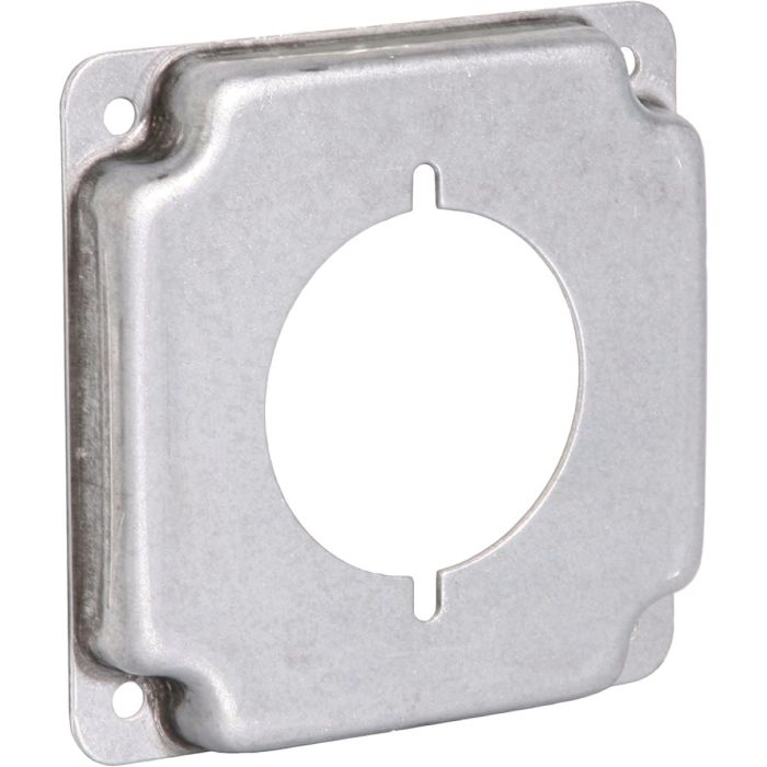 Raco 2.156 In. Dia. Receptacles 4 In. x 4 In. Square Device Cover