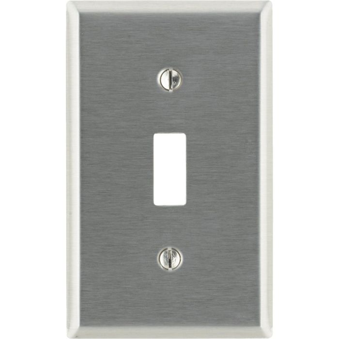 Leviton 1-Gang Stainless Steel Toggle Switch Wall Plate
