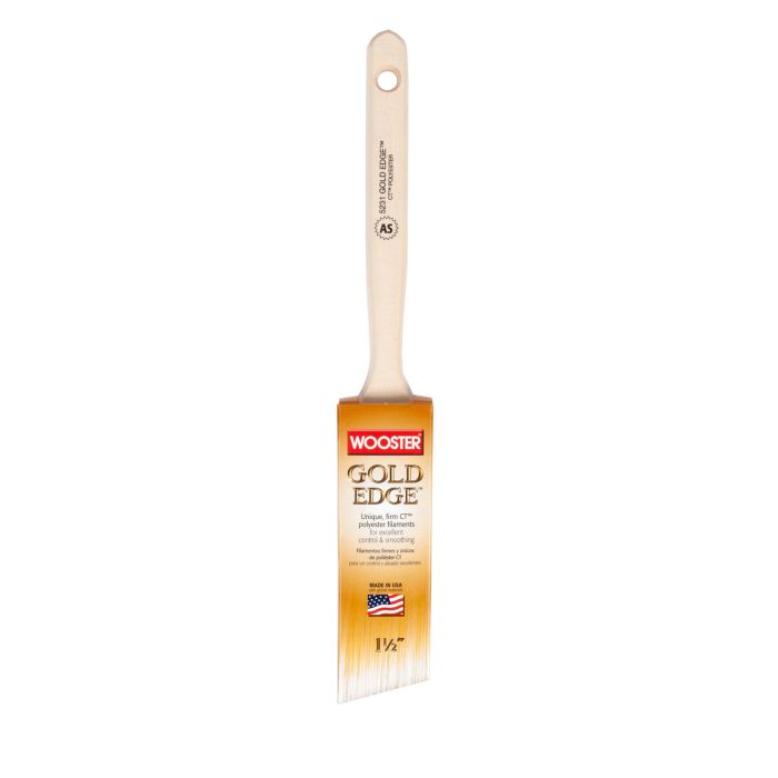 1-1/2" Wooster 5231 Gold Edge Angle Sash Paint Brush