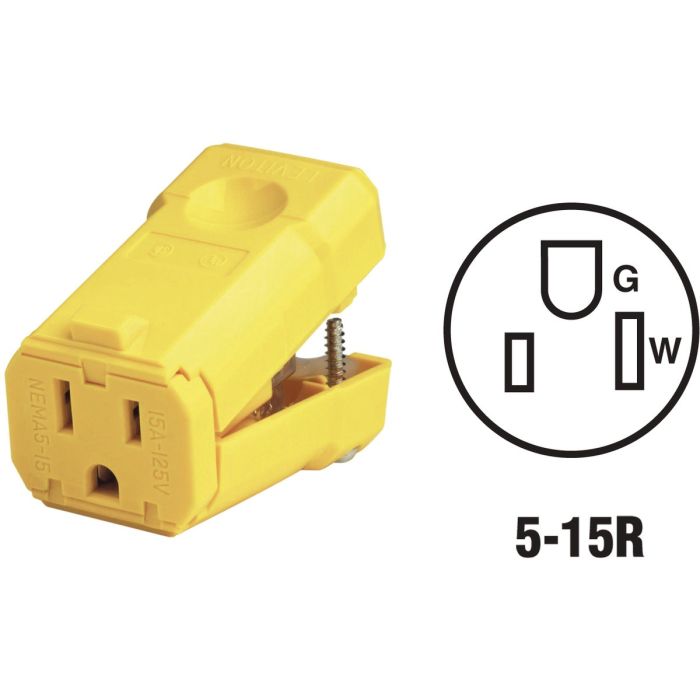 15a Grnd Cord Connector