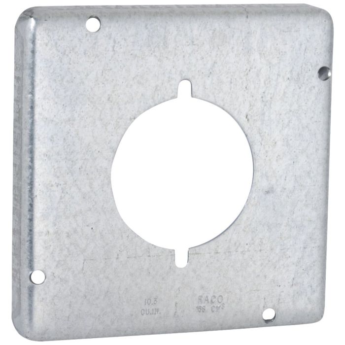 Southwire 2.156 In. Dia. Receptacle 4-11/16 In. x 4-11/16 In. Square Device Cover