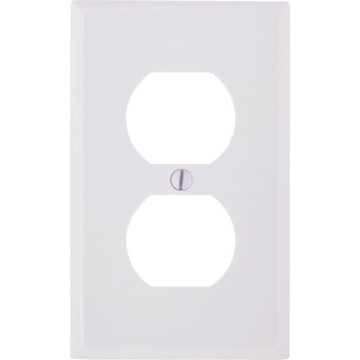 1 Gang Outlet Wallplate Wht