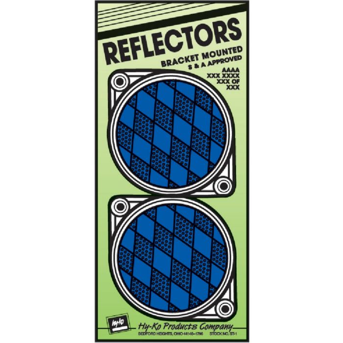 Blue Nailon Reflector 3 1/4