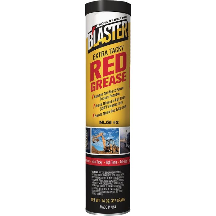 Blaster 14 Oz. Cartridge Extra Tacky Red Grease