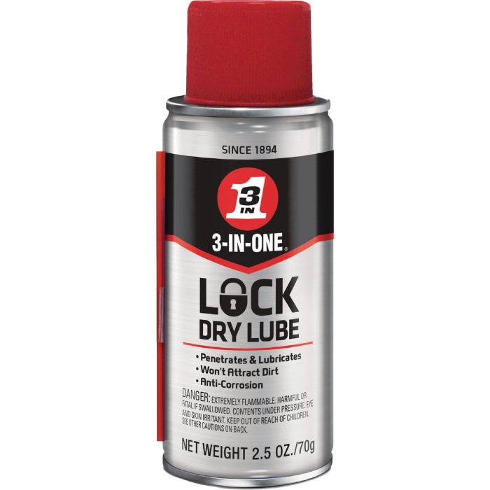 3 In One Dry Lock Lube 2.5 Oz