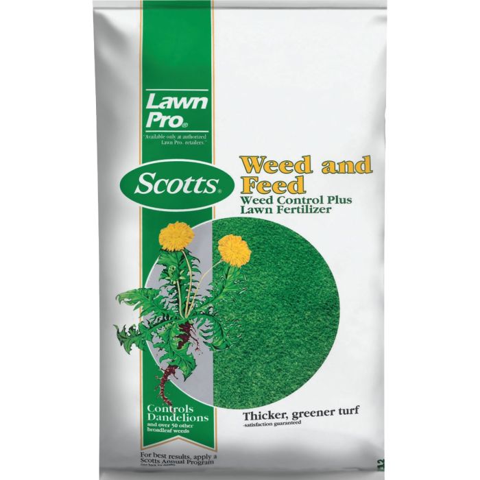 Scotts Lawn Pro Weed & Feed 44.24 Lb. 15,000 Sq. Ft. 26-0-3 Lawn Fertilizer with Weed Killer