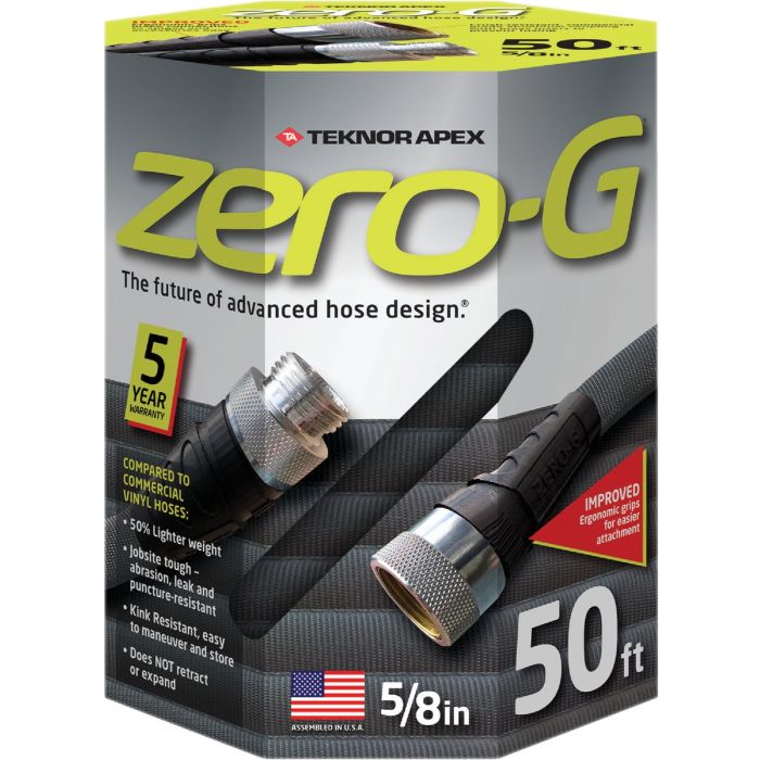 Teknor Apex Zero-G 5/8 In. Dia. x 50 Ft. L. Drinking Water Safe Expandable Hose
