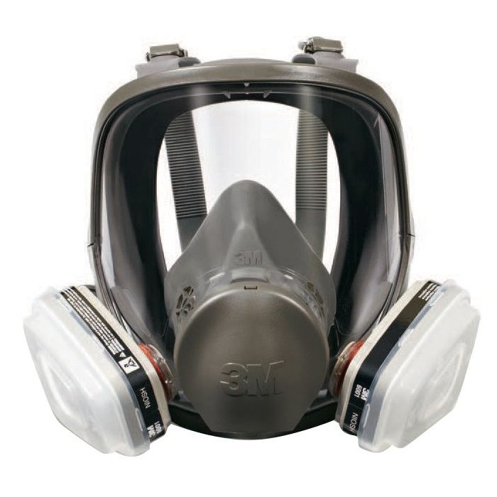 Large 3M 69P71PA1-A Tekk Protection Full Face Paint Project Respirator