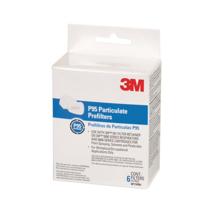 3M 5P71P3-C Tekk Protection Replacement P95 Particulate Filter, 6-Pack