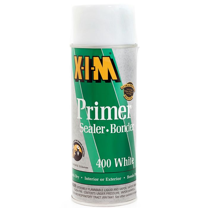 12 Oz XIM 11025 White 400 White Solvent-Based Primer Bonder/Sealer Spray