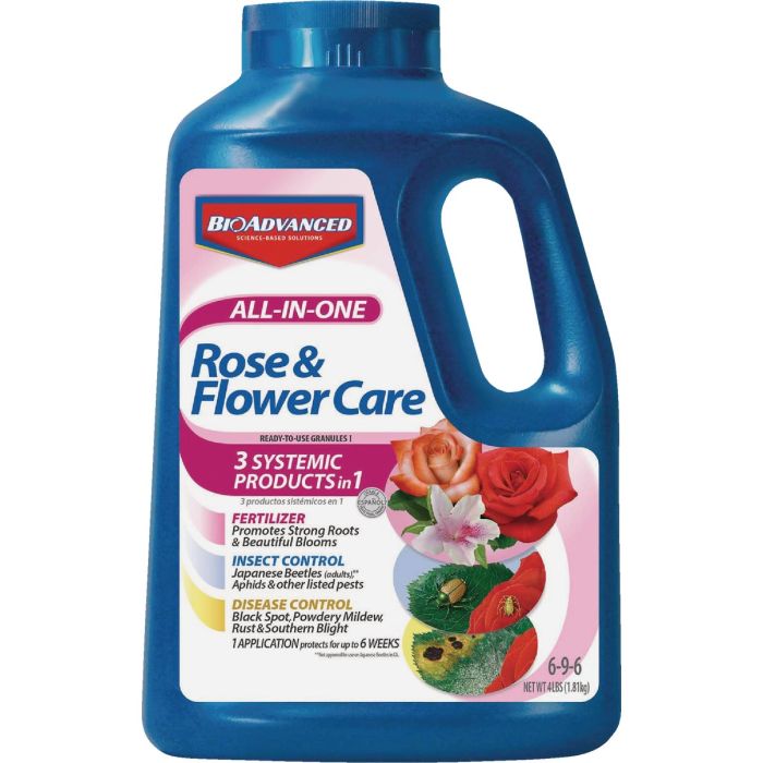 BioAdvanced All-In-1 4 Lb. Granules Rose & Flower Care