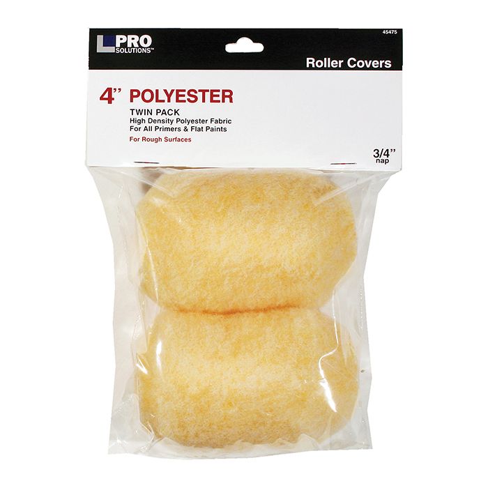 4" x 3/4" Nap Pro Solutions 45475 Polyester Roller Cover, 2-Pack