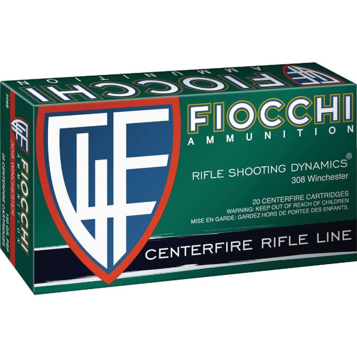 Fiocchi .308 Win 150 Grain PSP Centerfire Ammunition Cartridges