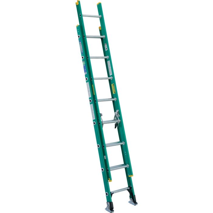 16ft Fbgls Ext Ladder 225 Lb-grn