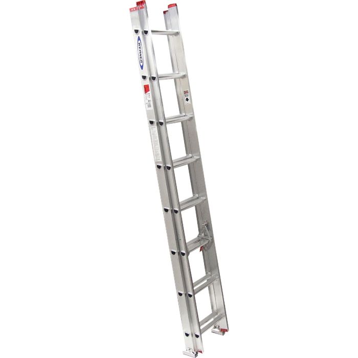 Werner 16 Ft. Aluminum Extension Ladder with 200 Lb. Load Capacity Type III Duty Rating