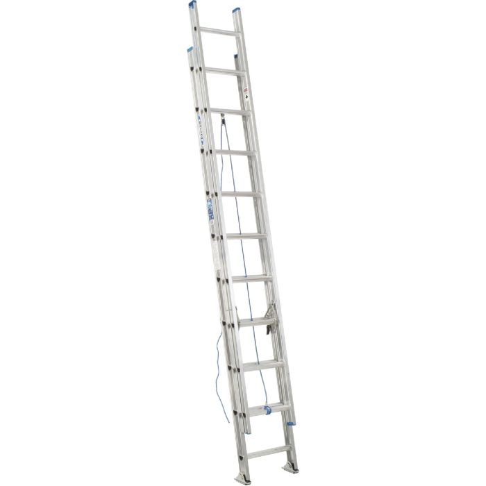 Werner 16 Ft. Aluminum Extension Ladder with 250 Lb. Load Capacity Type I Duty Rating