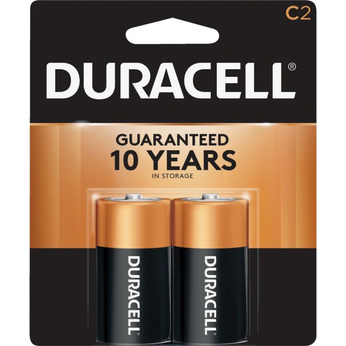 Dura 2pk C Alkaline Battery