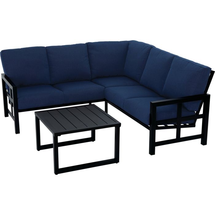 Outdoor Expressions 2-Piece Sectional Sofa Chat Set