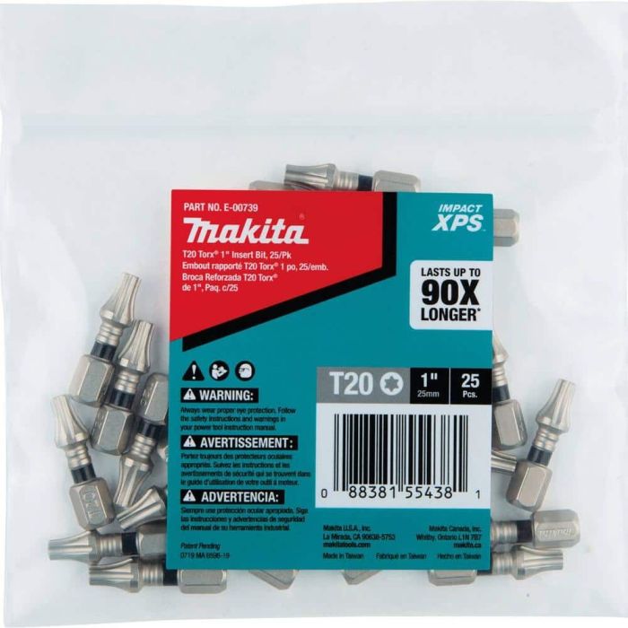 Image of MAKITA XPS T20 TORX 1"BIT (25PK)