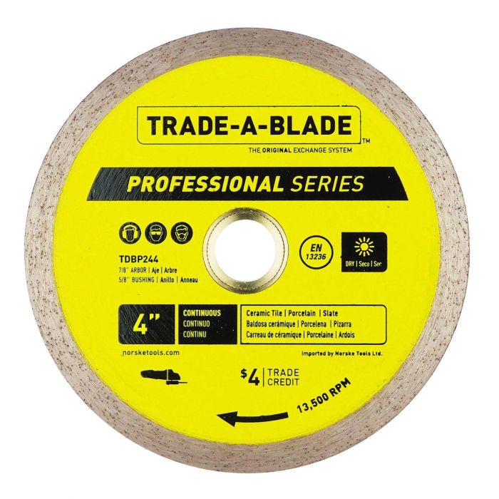 Image of 4" Cont Porcelain Tile Blade