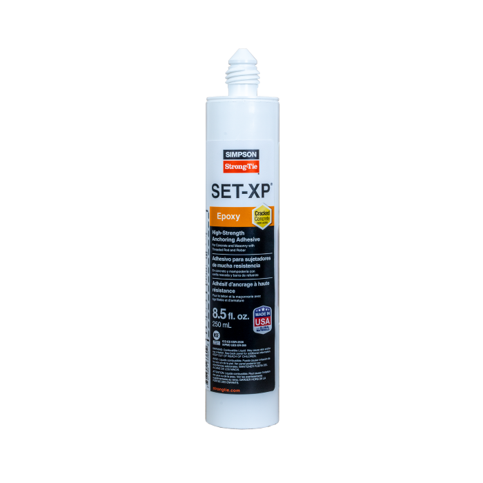 Image of SET-XP® 8.5-oz. High-Strength Epoxy Adhesive Cartridge w/ 1 Nozzle and Extension